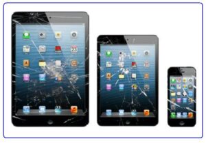 Broken iPad, iPad mini, and iPhone